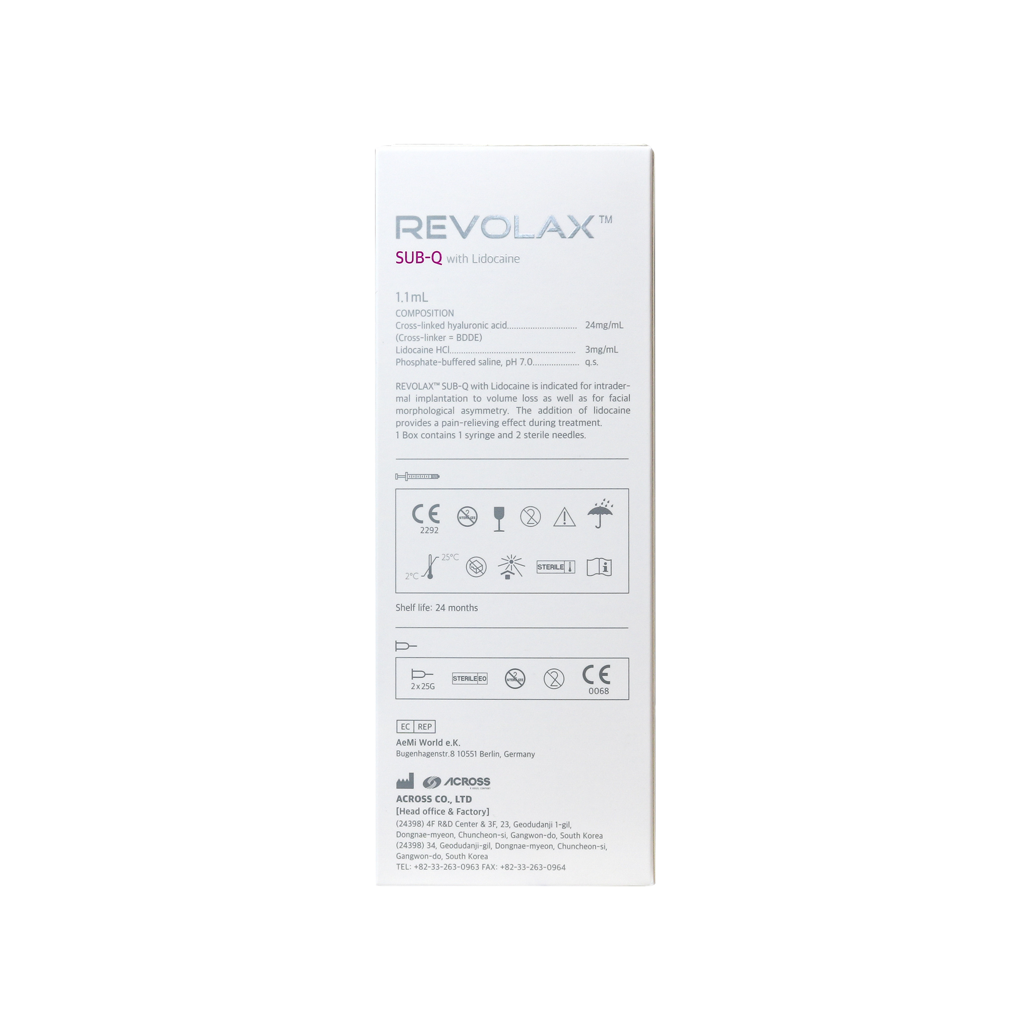 Revolax Sub-Q mit Lidocain (1 x 1,1 ml) Revolax Sub-Q mit Lidocain (1 x 1,1 ml)