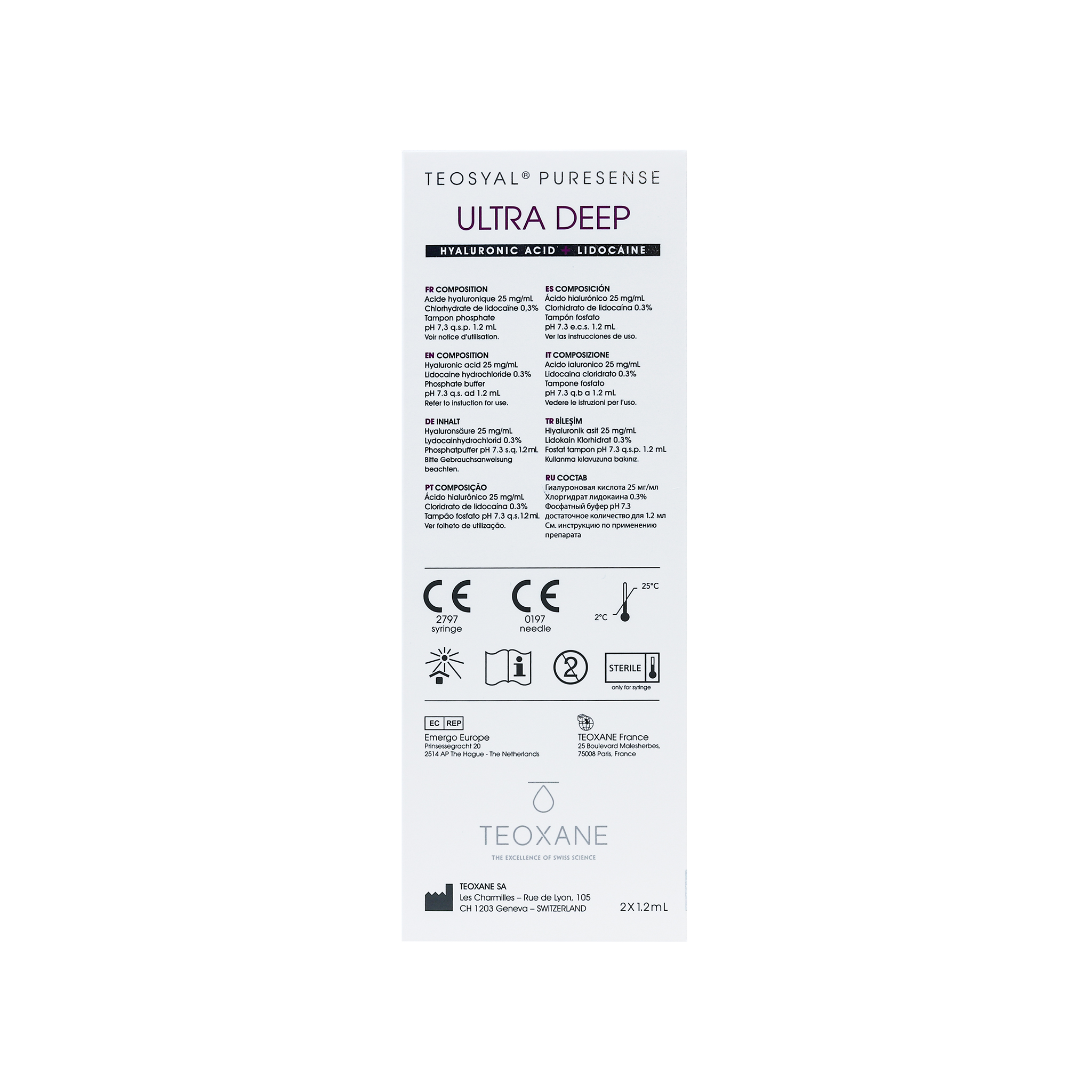 Teosyal PureSense Ultra Deep (2 x 1,2 ml)