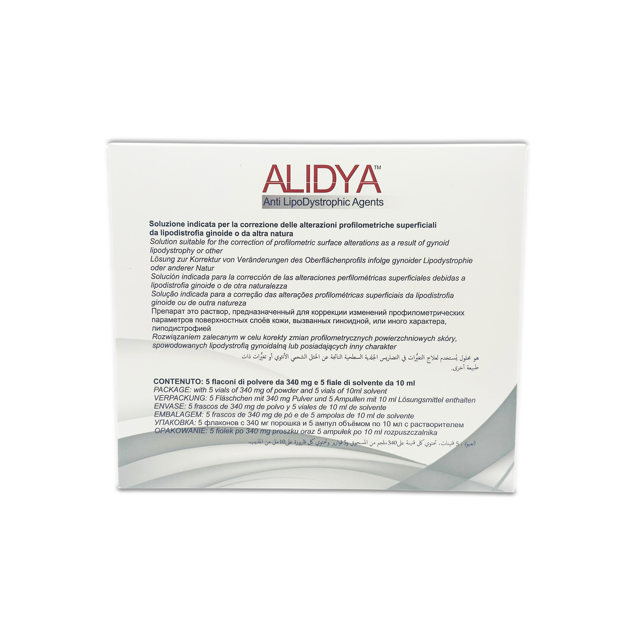Alidya Anti LipoDystrophic Agents (5 × 10 ml)