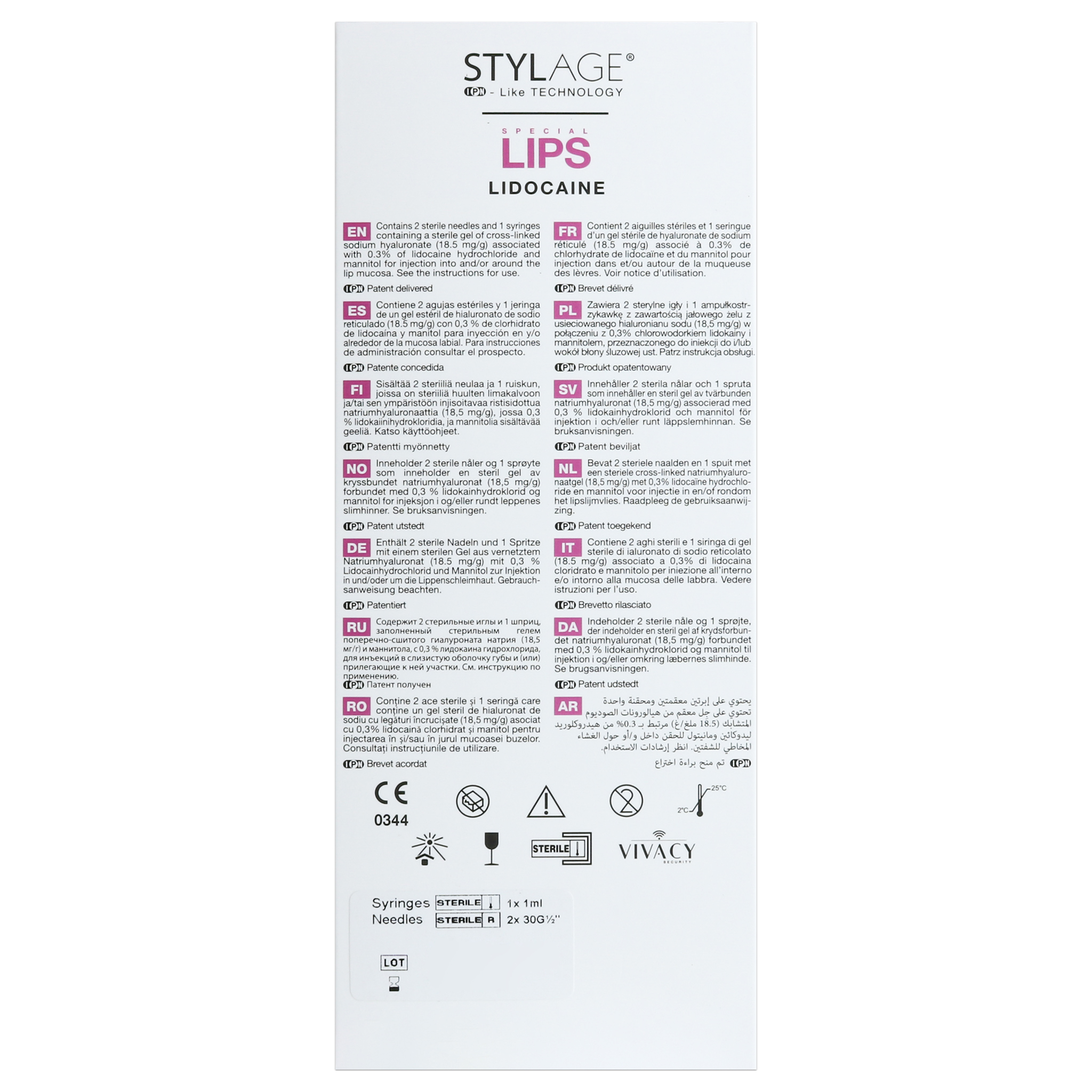 Stylage Bi-Soft Special Lips Lidocain (1 x 1 ml)