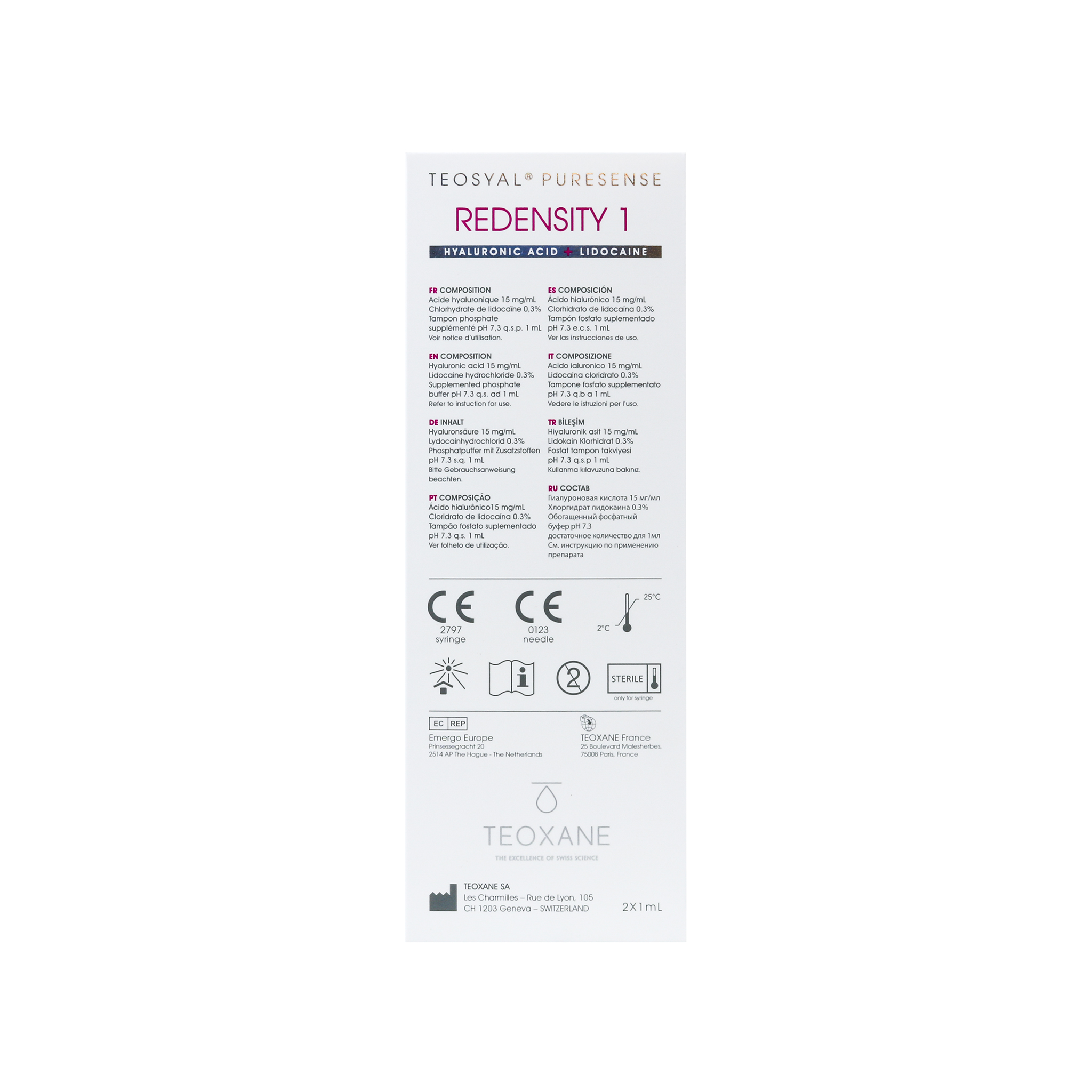 Teosyal PureSense Redensity I (2 x 1 ml)