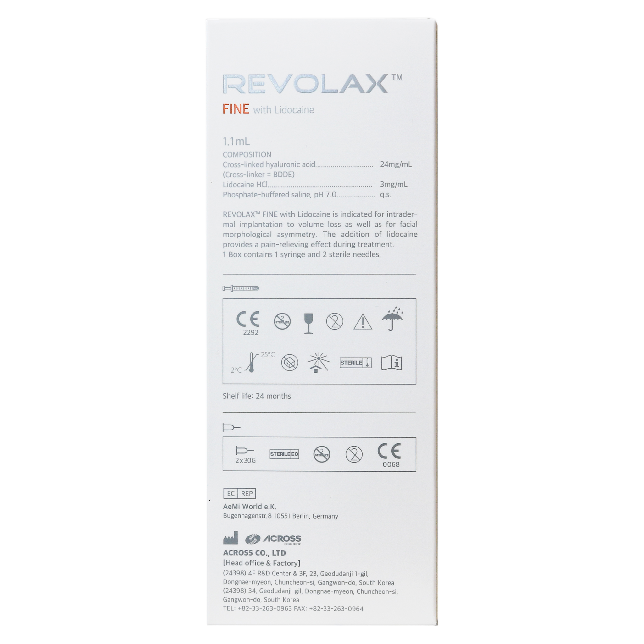 Revolax Fine mit Lidocain (1 x 1,1 ml)