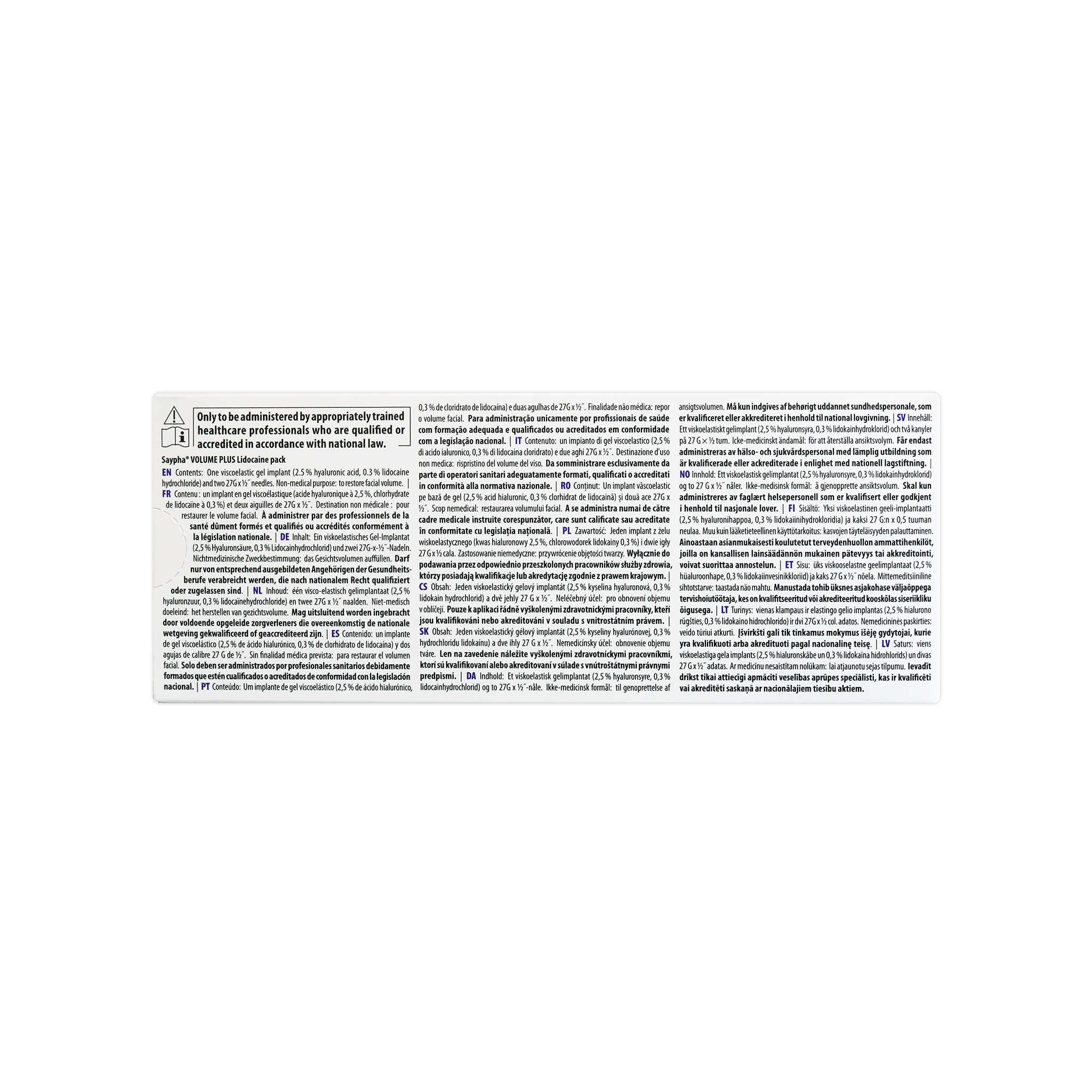 Saypha Volume Plus Lidocain (1 x 1 ml)