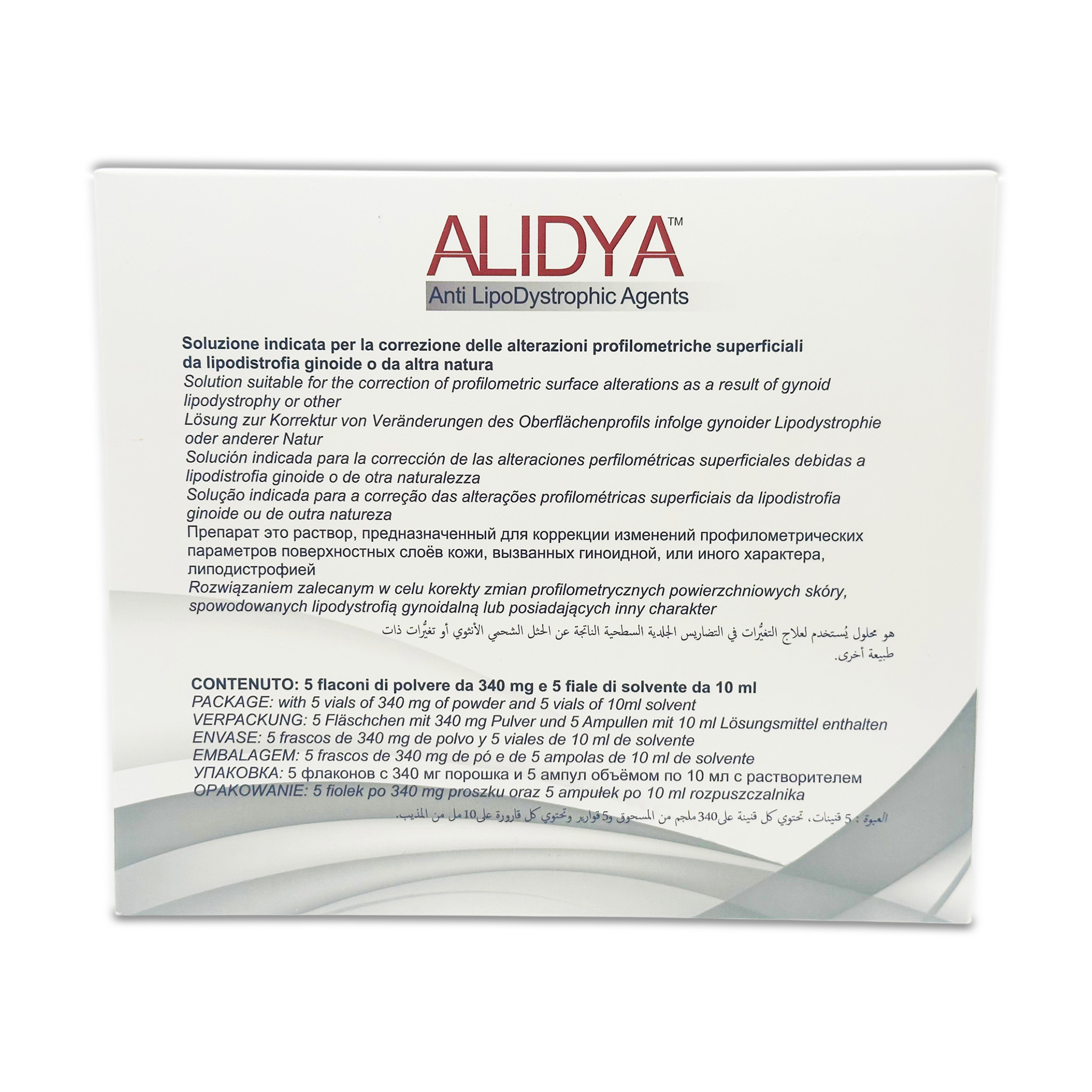 Alidya Anti LipoDystrophic Agents (5 × 10 ml)
