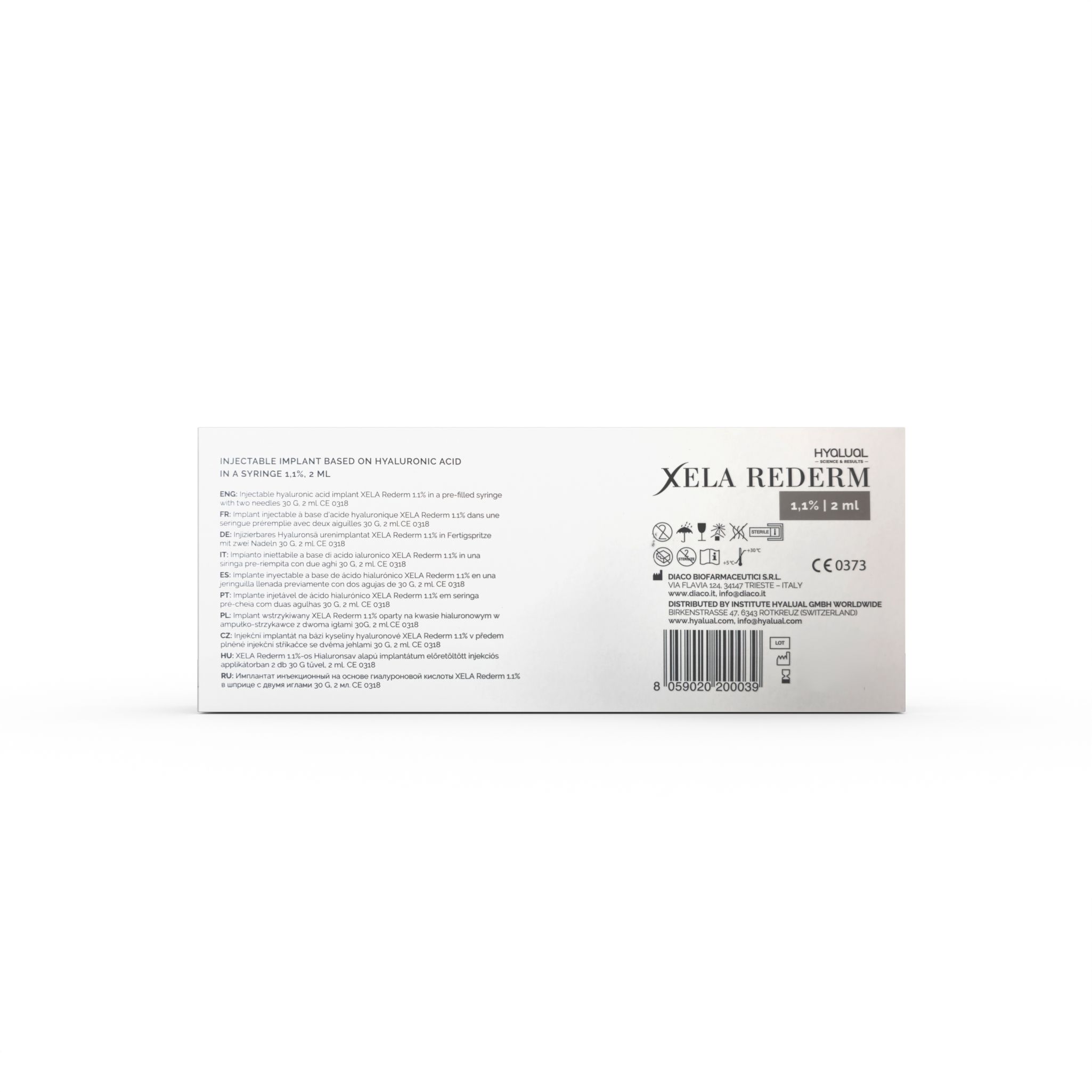 Xela Rederm 1,1% (1 x 2 ml)
