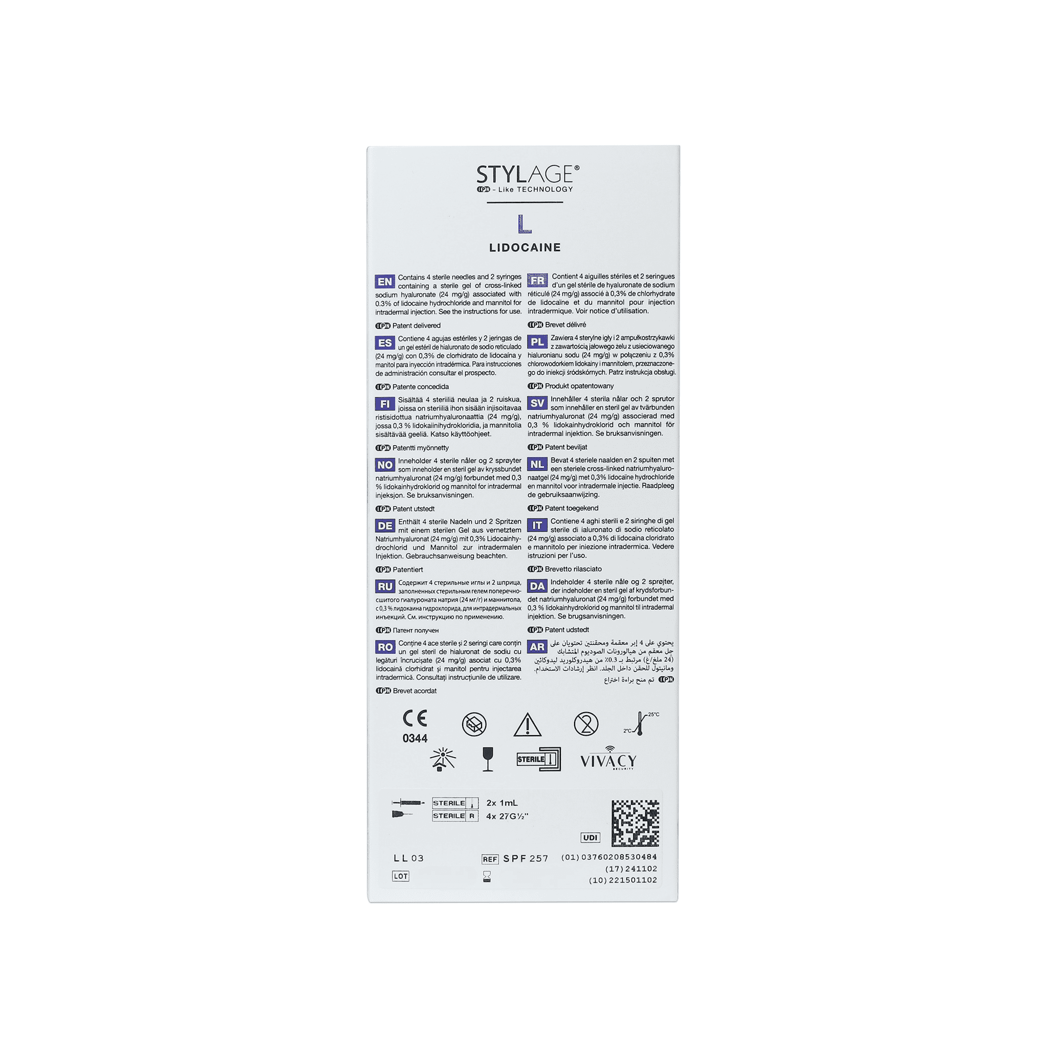 Stylage Bi-Soft L Lidocain (2 x 1 ml)