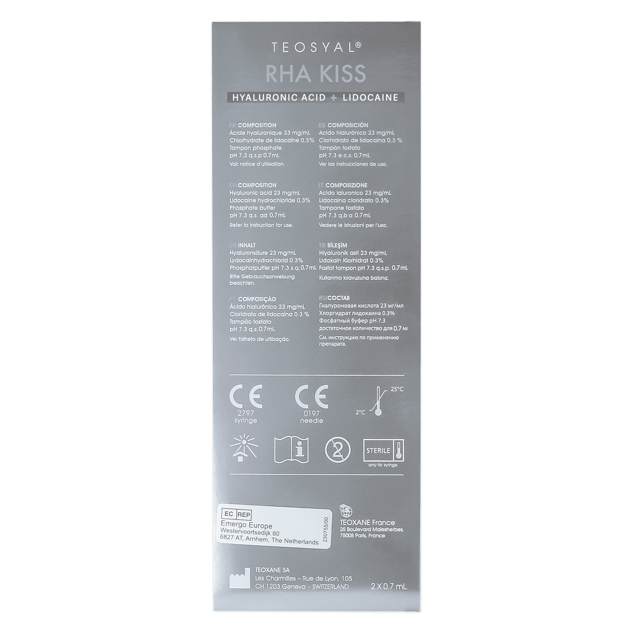 Teosyal RHA Kiss (2 x 0,7 ml)