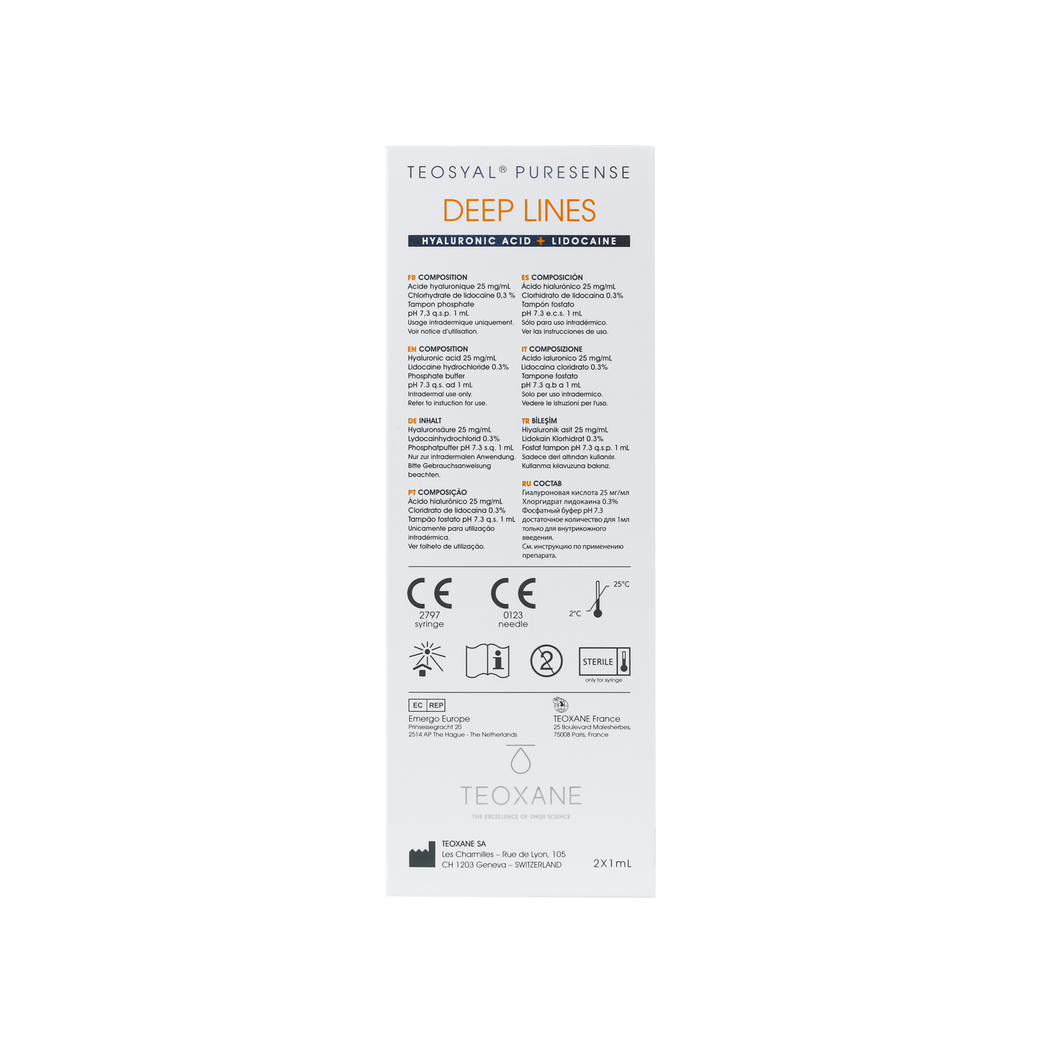 Teosyal PureSense Deep Lines (2 x 1,0 ml)