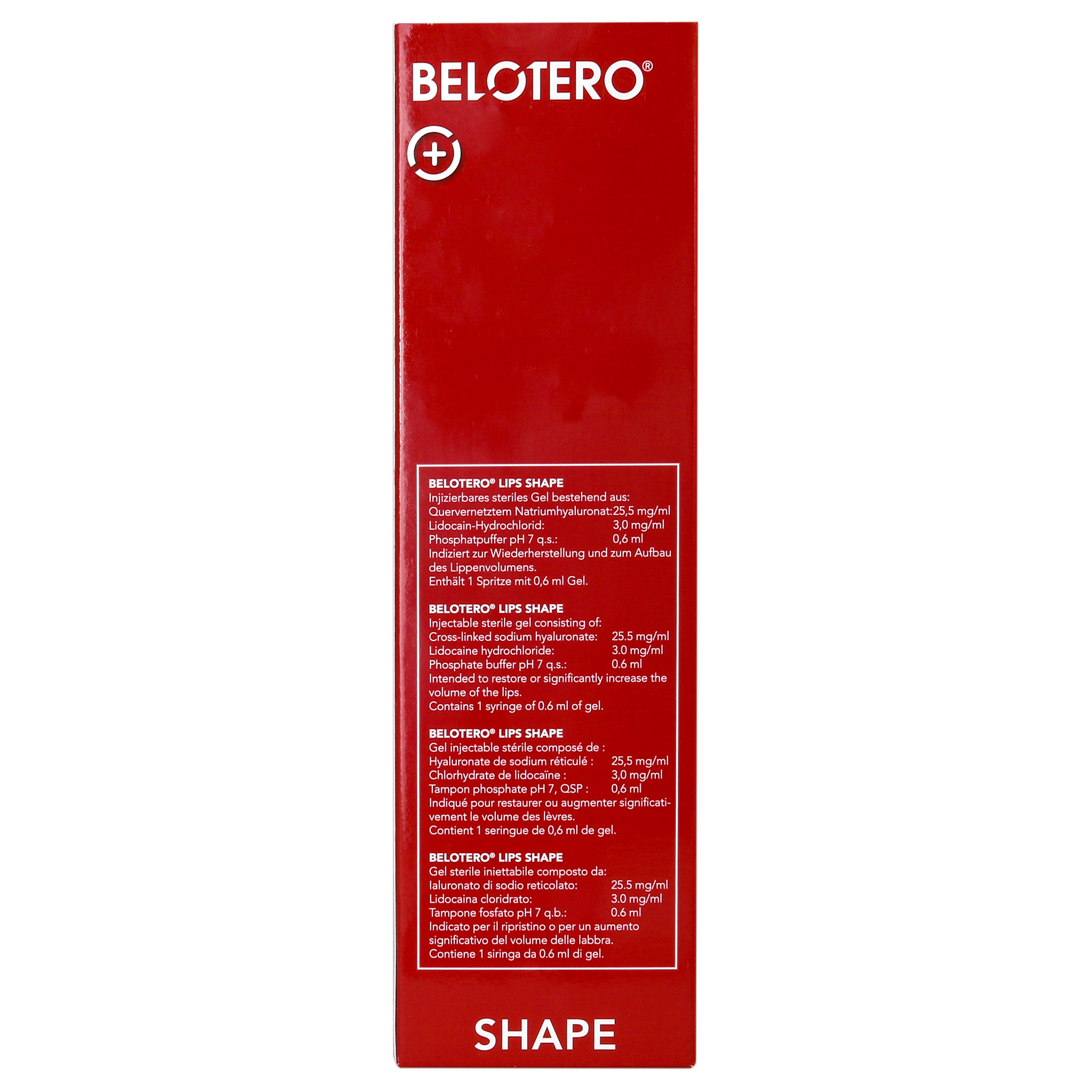 Belotero Lips Shape mit Lidocain (1 x 0,6 ml) Belotero Lips Shape mit Lidocain (1 x 0,6 ml)
