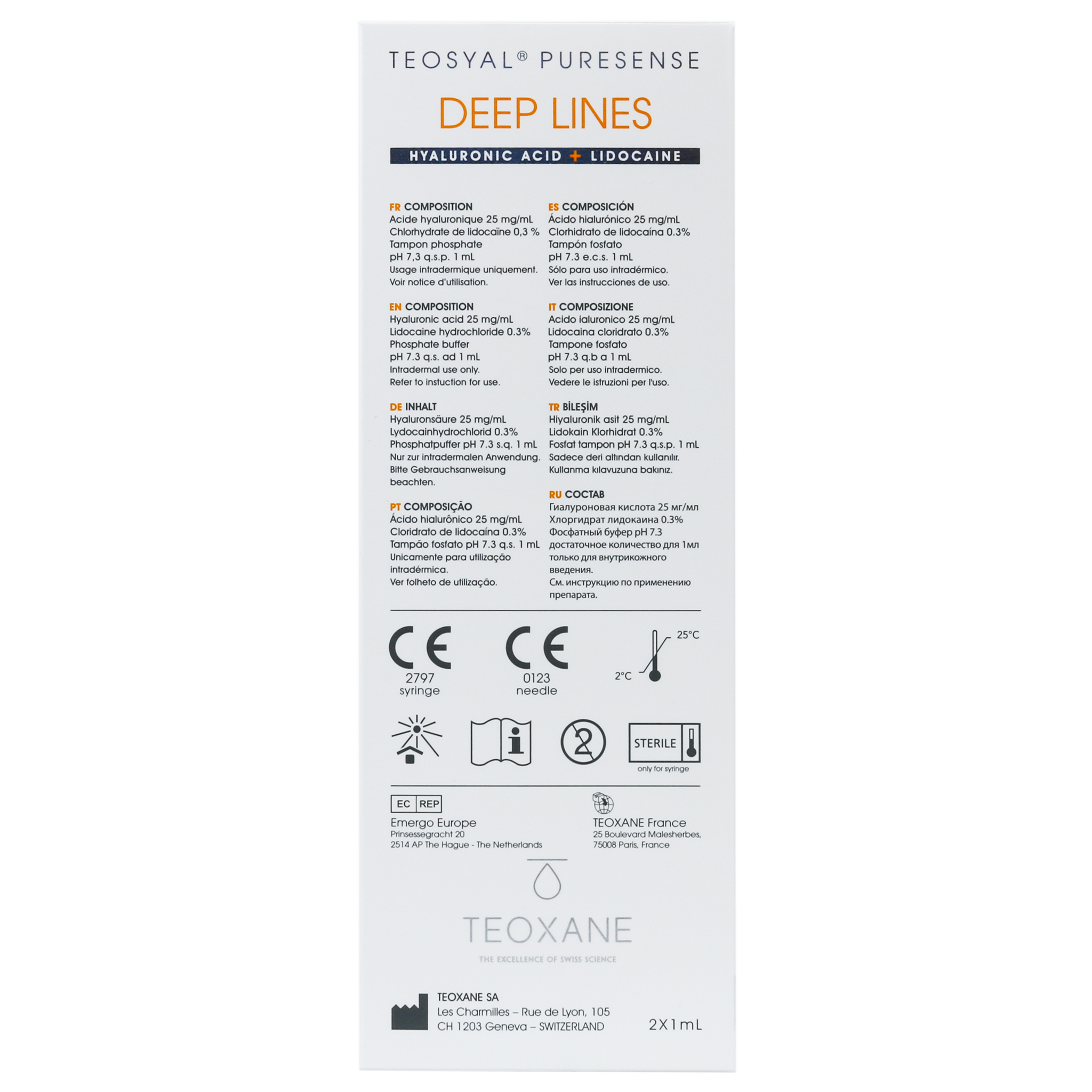 Teosyal PureSense Deep Lines (2 x 1,0 ml)